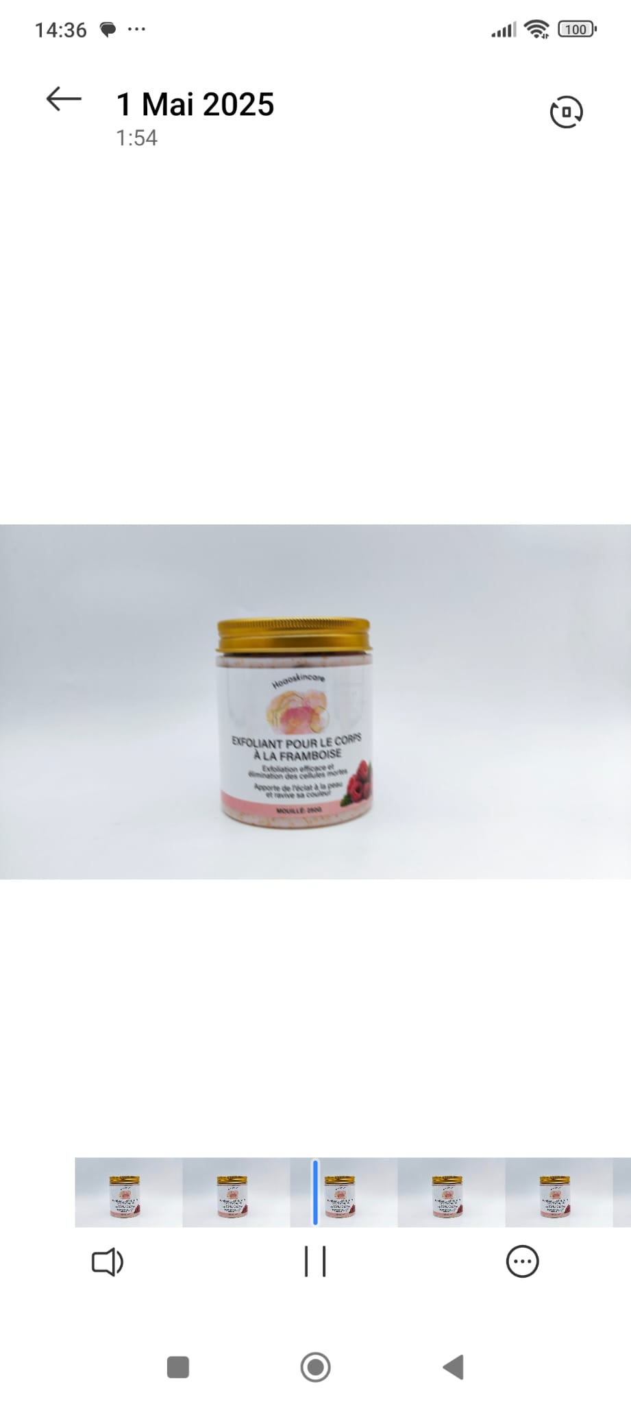 GOMMAGE ECLAT À LA FRAMBOISE