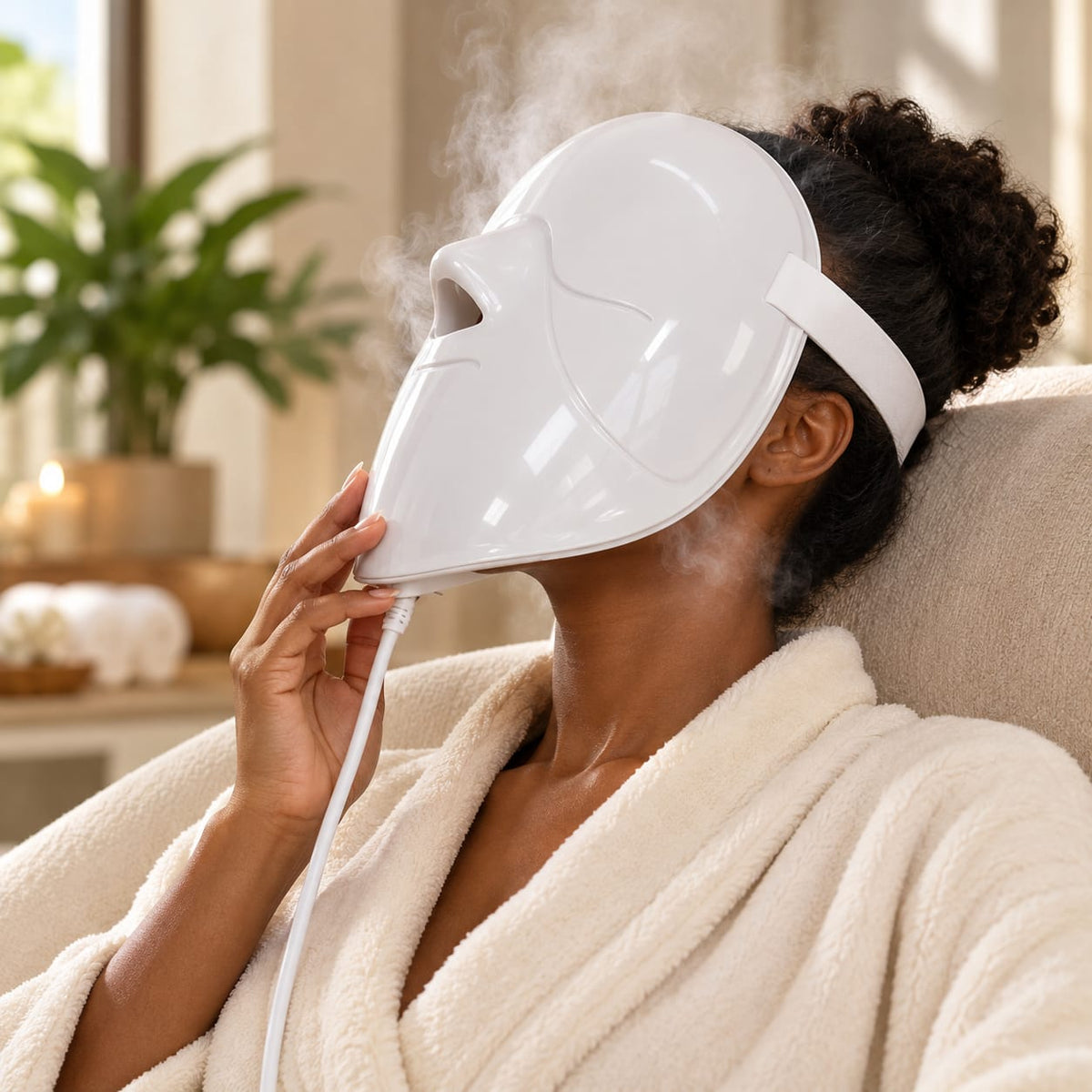 Masque facial à brume chaude